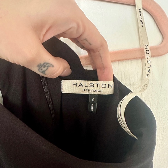 Halston Heritage cocktail dress with metal collar detail - Picture 6 of 8